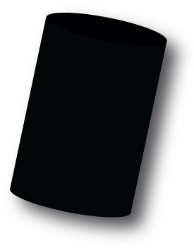 Black blank stubby holder