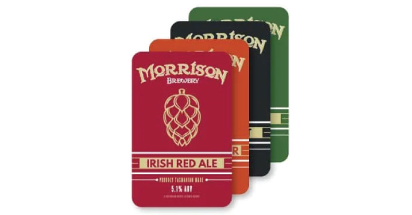 Portrate  coasters printed back and fornt